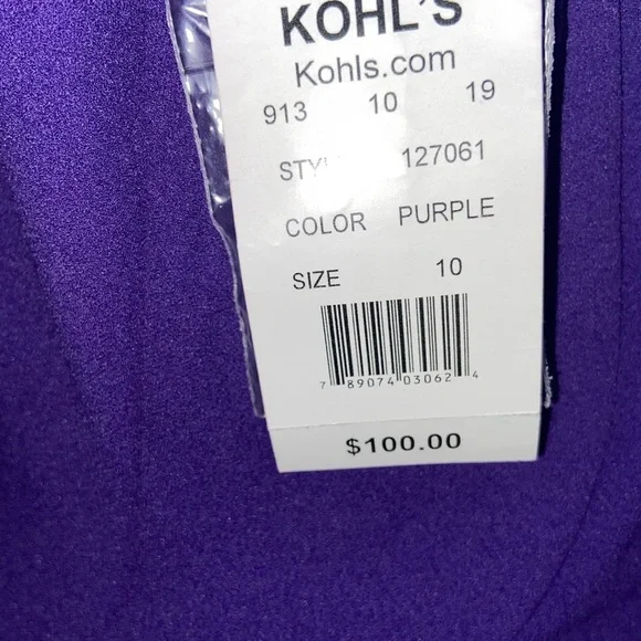 Ronni Nicole Women’s Purple Jeweled-Neck Sheath Dress –Size 10 NWT - Picture 12 of 12